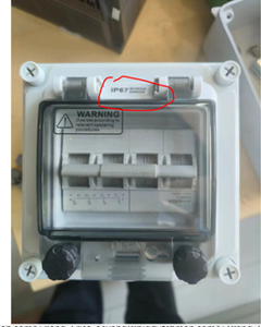 Isolator switch  IP67 4P 16A with 3position